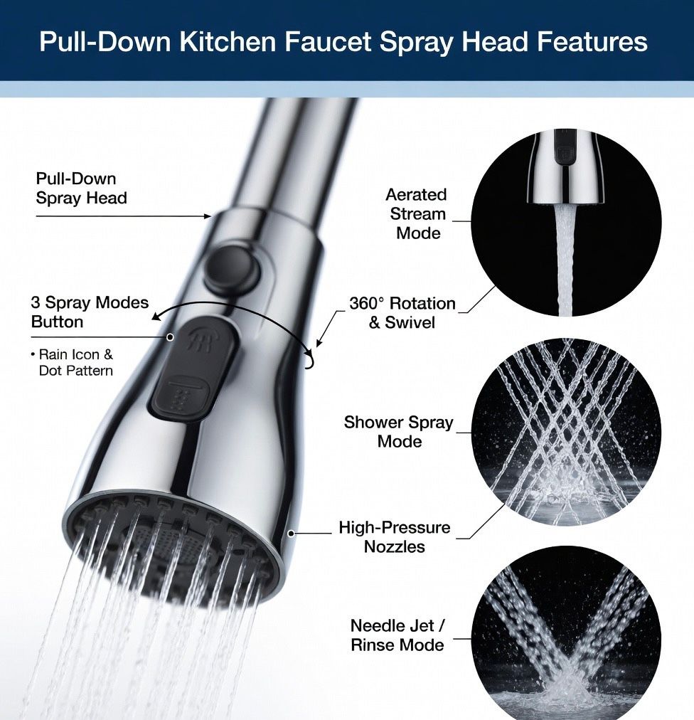 Tap Extender for kitchen sink, fliexible Faucet with tap